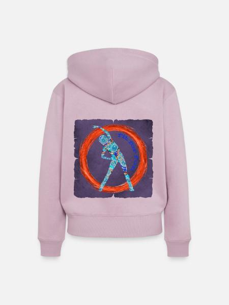 gymnastik 1 e 238 - Frauen Premium Bio Zip Hoodie - Altrosa