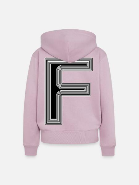 F - Frauen Premium Bio Zip Hoodie - Altrosa