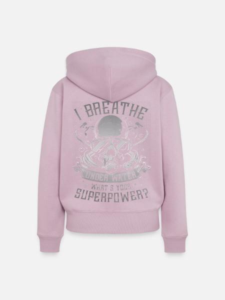 23F 0301 bk - Frauen Premium Bio Zip Hoodie - Altrosa