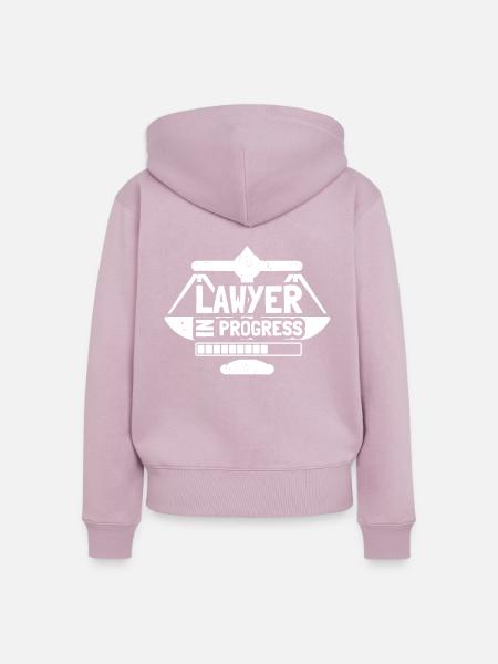 Lawyer In Progress Law School - Frauen Premium Bio Zip Hoodie - Altrosa