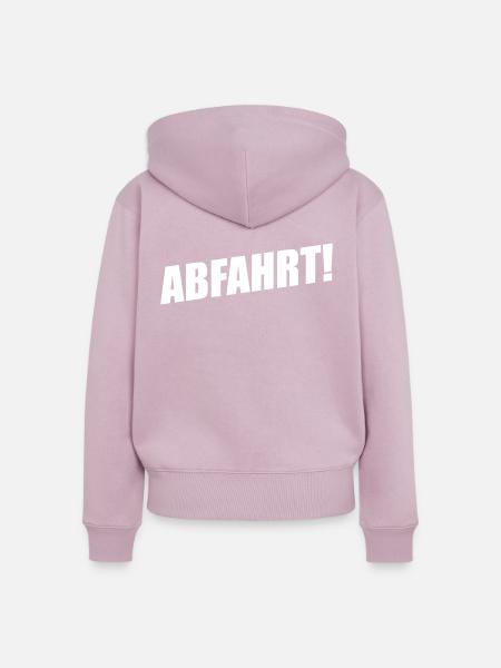 ABFAHRT - Frauen Premium Bio Zip Hoodie - Altrosa