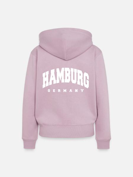 Hamburg - Frauen Premium Bio Zip Hoodie - Altrosa