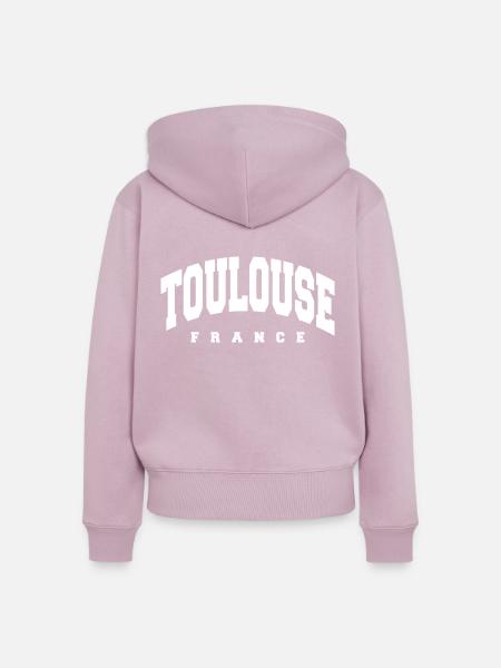 Toulouse - Frauen Premium Bio Zip Hoodie - Altrosa
