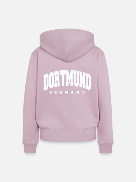 Dortmund - Frauen Premium Bio Zip Hoodie - Altrosa