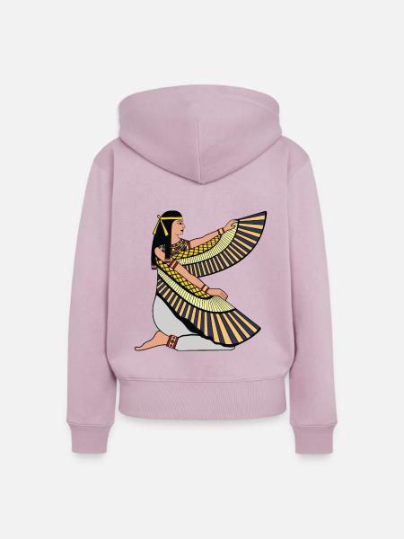 Egypt Pharao - Frauen Premium Bio Zip Hoodie - Altrosa