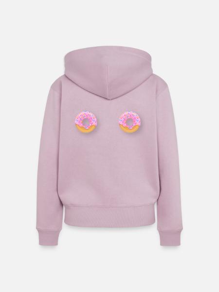 Donut Brust Titten Brüste - Frauen Premium Bio Zip Hoodie - Altrosa