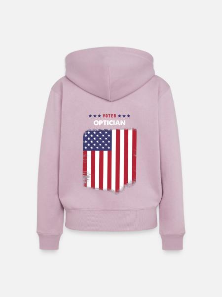 Wähler Optiker - Frauen Premium Bio Zip Hoodie - Altrosa