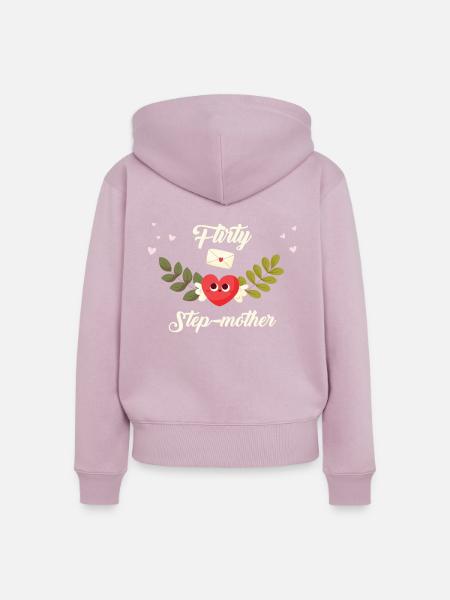 Flirty Stiefmutter - Frauen Premium Bio Zip Hoodie - Altrosa