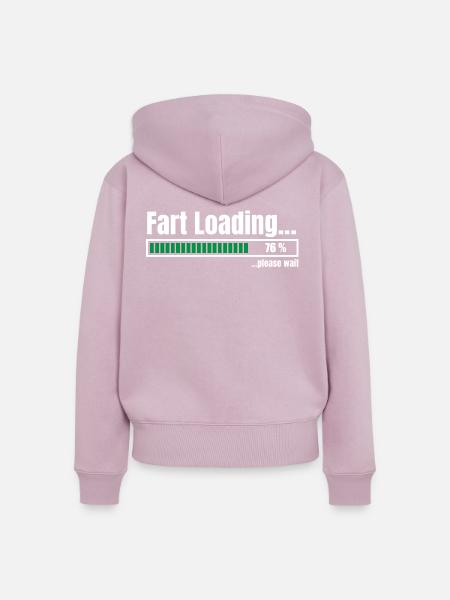 Fart Loading - Frauen Premium Bio Zip Hoodie - Altrosa