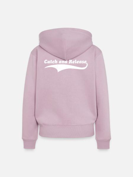 Catch and Release - Frauen Premium Bio Zip Hoodie - Altrosa