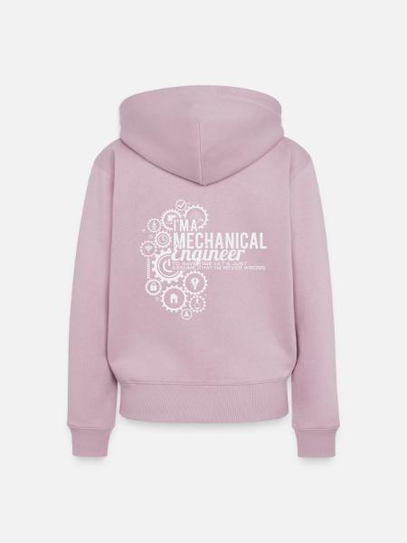 Maschinenbau - Frauen Premium Bio Zip Hoodie - Altrosa