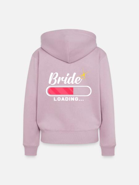 Trauung - Frauen Premium Bio Zip Hoodie - Altrosa