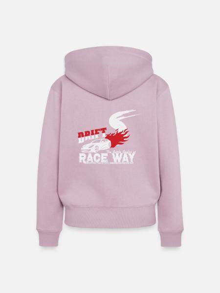 Drift - Frauen Premium Bio Zip Hoodie - Altrosa