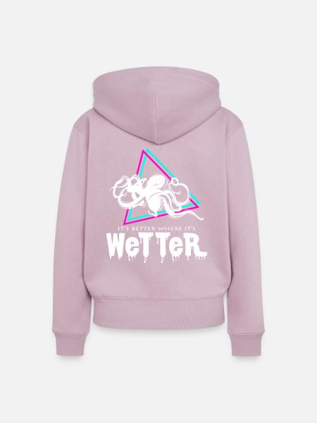 Kraken - Frauen Premium Bio Zip Hoodie - Altrosa