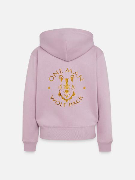 Wolfpack - Frauen Premium Bio Zip Hoodie - Altrosa