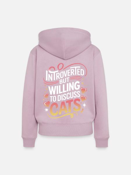 Introvertierter asozialer introvertierter - Frauen Premium Bio Zip Hoodie - Altrosa