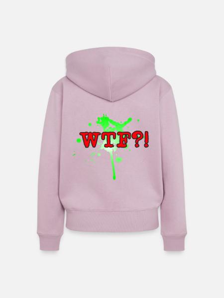 WTF - Frauen Premium Bio Zip Hoodie - Altrosa