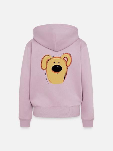 Laika - Frauen Premium Bio Zip Hoodie - Altrosa