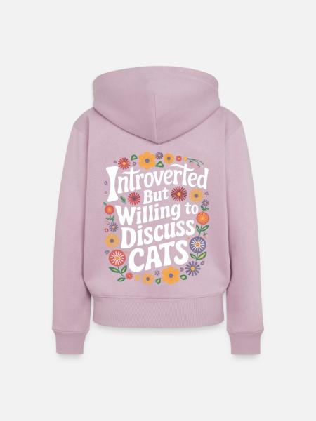 Introvertierter asozialer introvertierter - Frauen Premium Bio Zip Hoodie - Altrosa