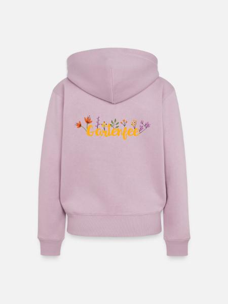 Gartenfee - Frauen Premium Bio Zip Hoodie - Altrosa