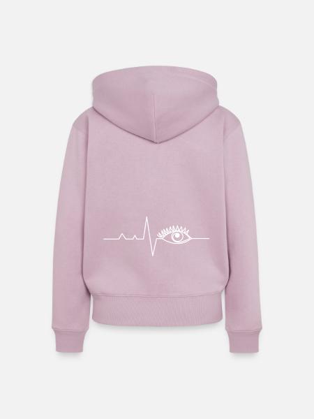 Augenoptiker Optiker Augenarzt - Frauen Premium Bio Zip Hoodie - Altrosa