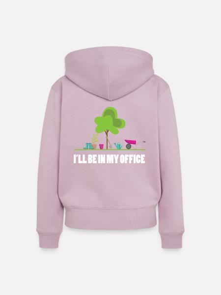 Garten Büro - Frauen Premium Bio Zip Hoodie - Altrosa