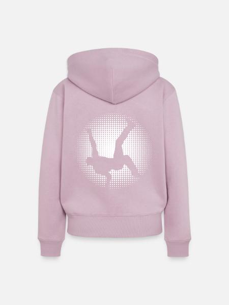 Breakdance B-Boy - Frauen Premium Bio Zip Hoodie - Altrosa