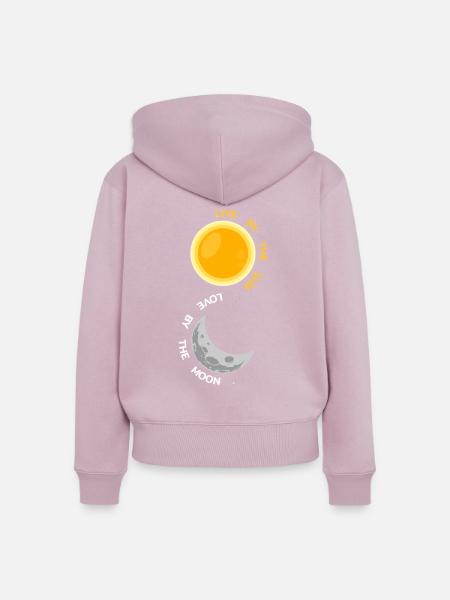 Sonne Und Mond - Frauen Premium Bio Zip Hoodie - Altrosa