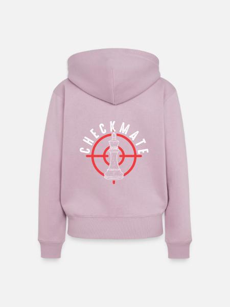Checkmate Schach Chess - Frauen Premium Bio Zip Hoodie - Altrosa
