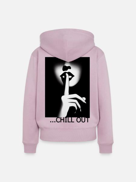 Chill Out - Frauen Premium Bio Zip Hoodie - Altrosa