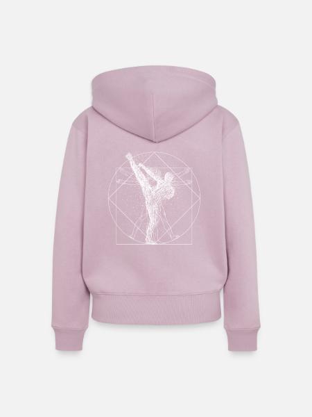 Kickboxen - Frauen Premium Bio Zip Hoodie - Altrosa
