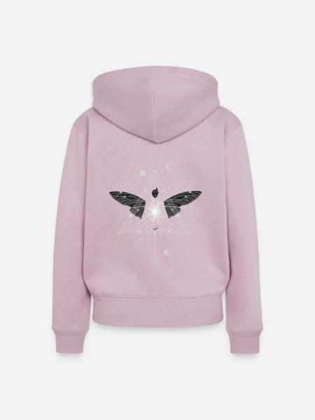 Astrales Design - Frauen Premium Bio Zip Hoodie - Altrosa