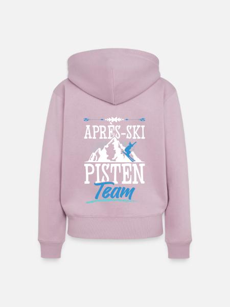 Apres ski Pisten Team - Frauen Premium Bio Zip Hoodie - Altrosa