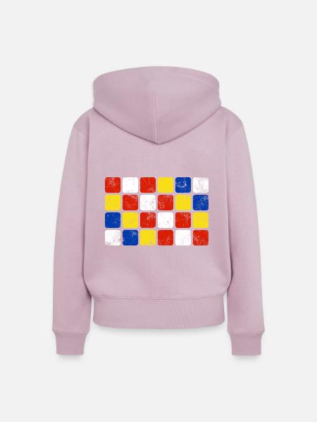 Antwerpen - Frauen Premium Bio Zip Hoodie - Altrosa