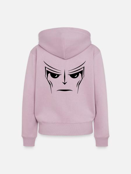 COMIC CARTOON SUPERHELD SUPERHERO - Frauen Premium Bio Zip Hoodie - Altrosa