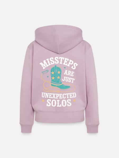 Line Dancing Tanzen Tänzer - Frauen Premium Bio Zip Hoodie - Altrosa