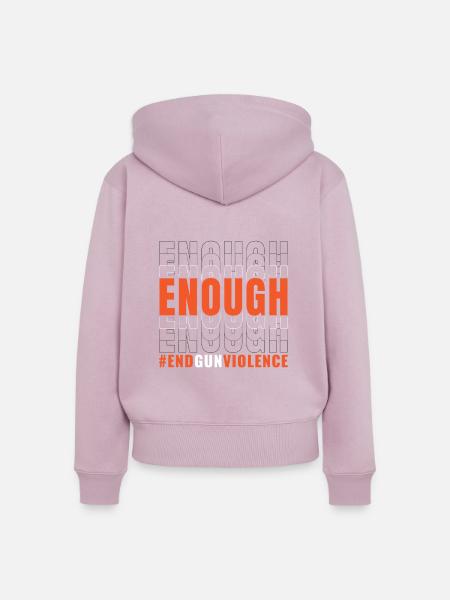 Genug Waffengewalt - Frauen Premium Bio Zip Hoodie - Altrosa