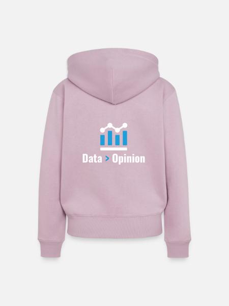 Datengutachten Für Alle Computerfreaks - Frauen Premium Bio Zip Hoodie - Altrosa
