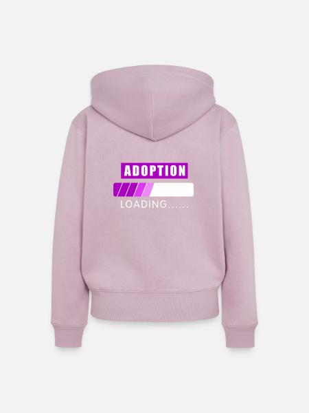 Adoption Laden - Frauen Premium Bio Zip Hoodie - Altrosa