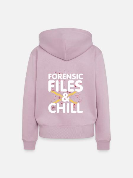 Forensische Akten - Frauen Premium Bio Zip Hoodie - Altrosa