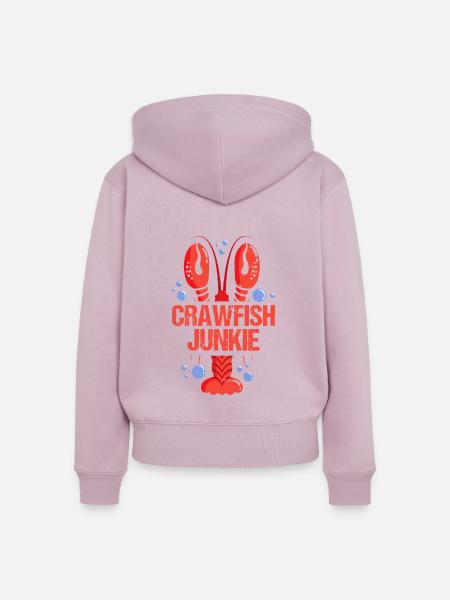 Flusskrebs-junkie - Frauen Premium Bio Zip Hoodie - Altrosa