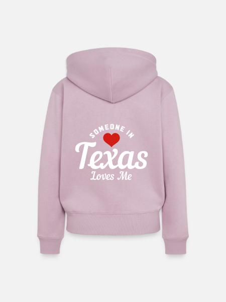 Texas - Frauen Premium Bio Zip Hoodie - Altrosa