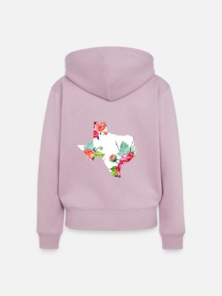 Texas - Frauen Premium Bio Zip Hoodie - Altrosa