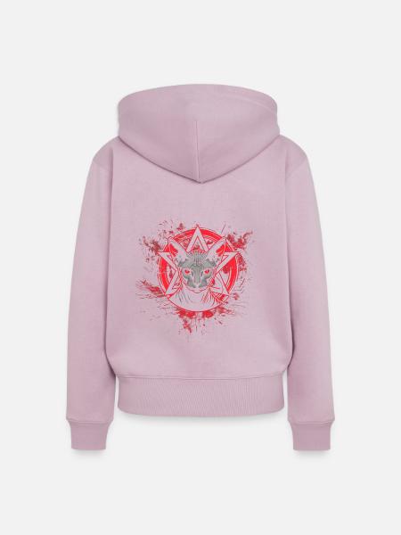 Sphynx Katze Geschenk - Frauen Premium Bio Zip Hoodie - Altrosa