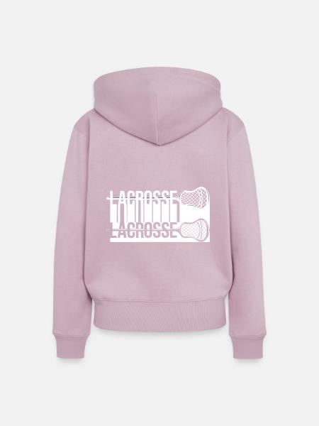 Lacrosse - Frauen Premium Bio Zip Hoodie - Altrosa