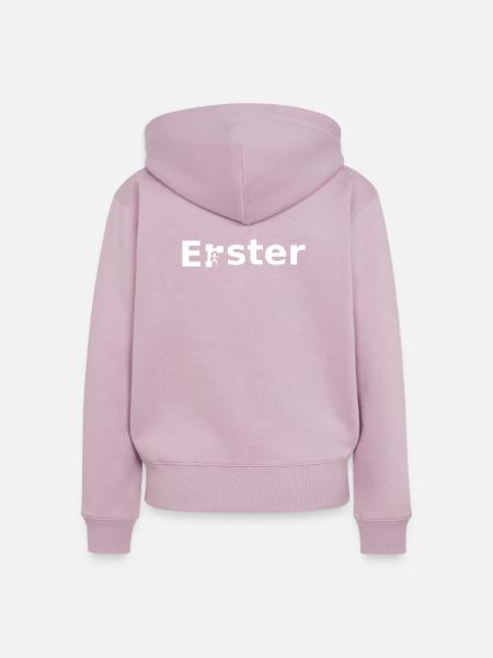 Erster,Sport,Geschenk - Frauen Premium Bio Zip Hoodie - Altrosa