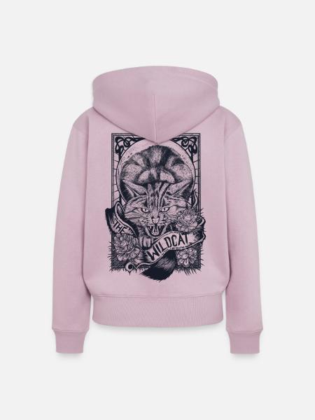 Wildcat einfarbig - Frauen Premium Bio Zip Hoodie - Altrosa