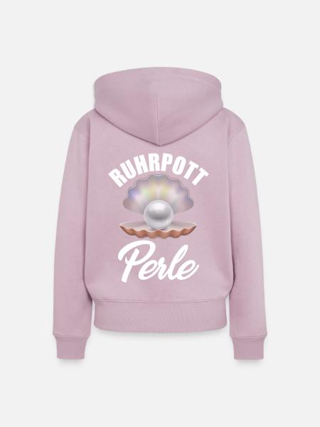 Ruhrpott Perle - Frauen Premium Bio Zip Hoodie - Altrosa