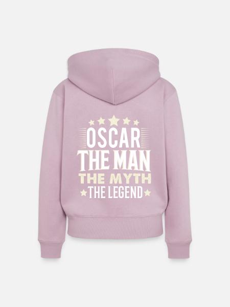 Oscar - Frauen Premium Bio Zip Hoodie - Altrosa