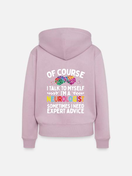 Neurologist Brain Surgery Brain Scan - Frauen Premium Bio Zip Hoodie - Altrosa